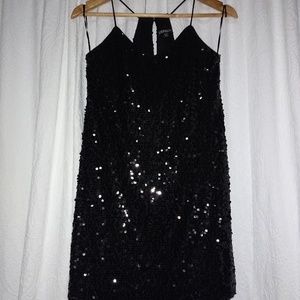 Sequins short evening dress